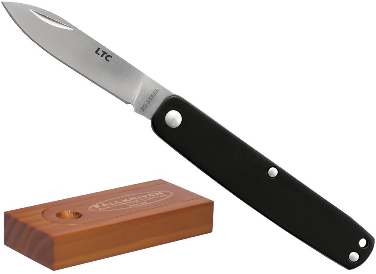 Fällkniven Zakmes Legal to Carry Black Folder, Laminated