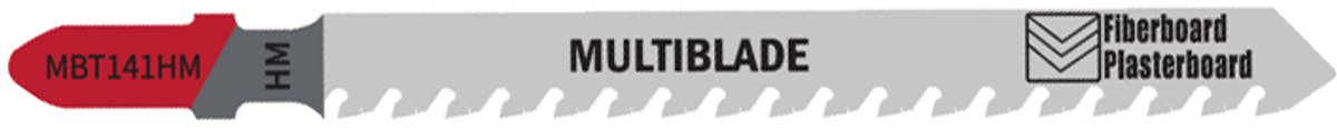 Multiblade Decoupeerzaagblad HM MBT141HM Gips 100mm