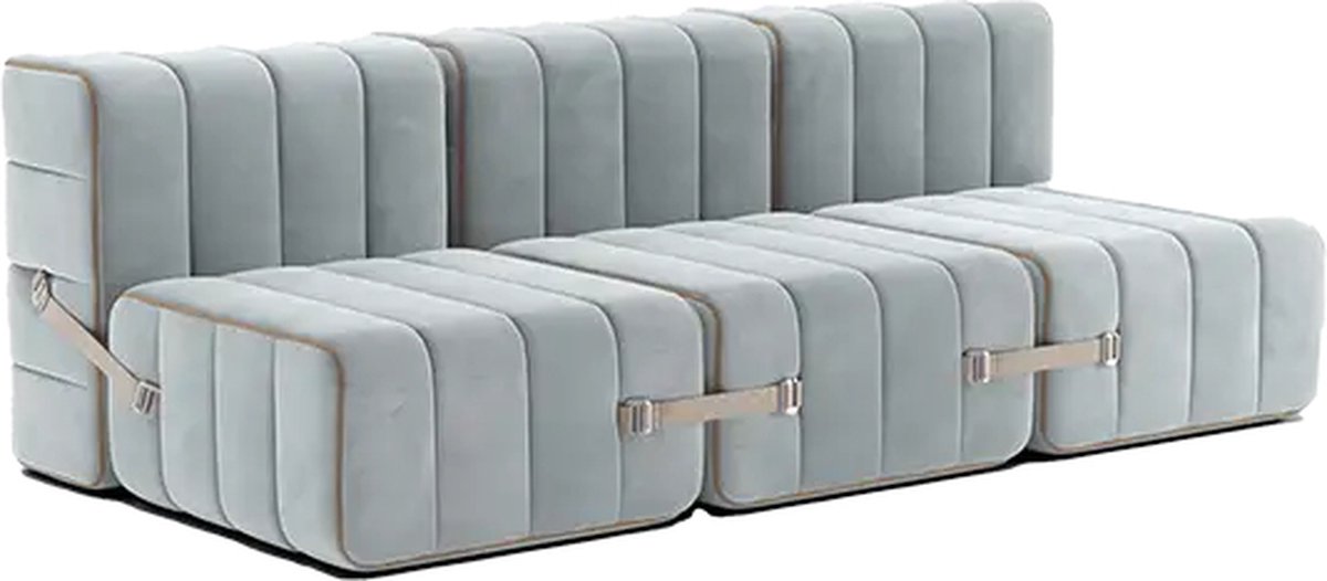 ambivalenz modulaire bank curt – 6 modules – barcelona - licht blauw