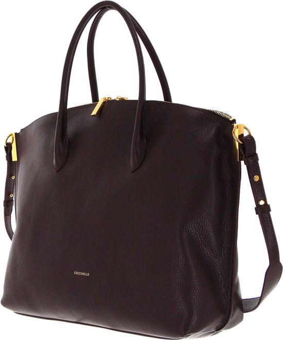 COCCINELLE Cuir Sac à main Sac à épaule bandoulière Estelle Handbag Aubergine Violet foncé