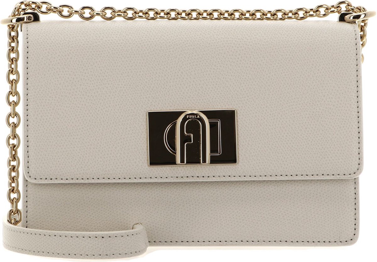 FURLA Leren Schoudertas Avondtas 1927 Mini Crossbody 20 Marshmallow Crème