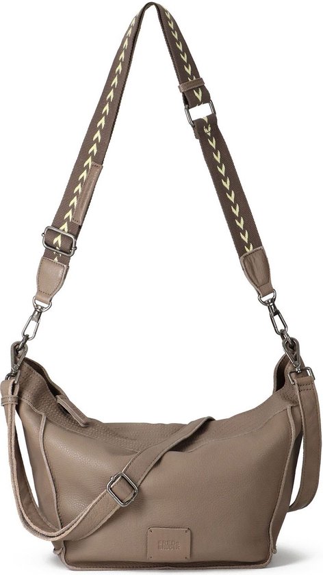 FREDsBRUDER Cuir Sac à épaule Sac à épaule bandoulière Stines Shoulderbag Dark Taupe Brun