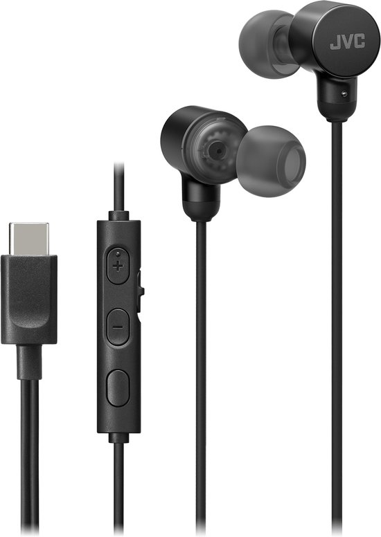 JVC HA-FR29UC-B - In-Ear USB-C Oordopjes + Remote - Zwart