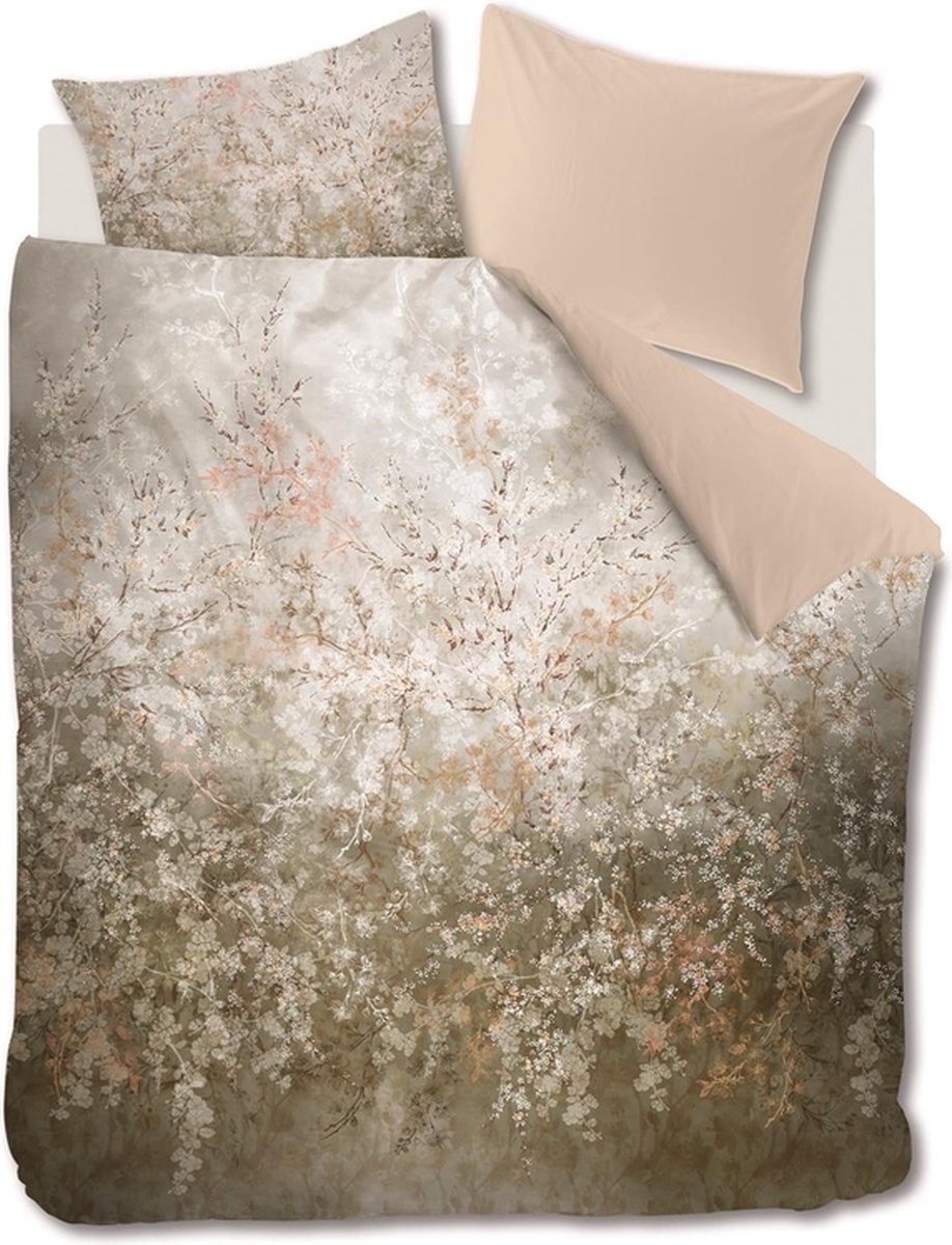 Kardol Floresence dekbedovertrek - Eenpersoons - 140x200/220 - Naturel