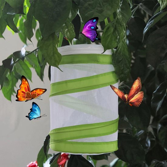 Cage à Papillons Pop-up 30x35cm - Habitat Pliable En Maille, Pour Observation Insectes, Enfants, Jardin