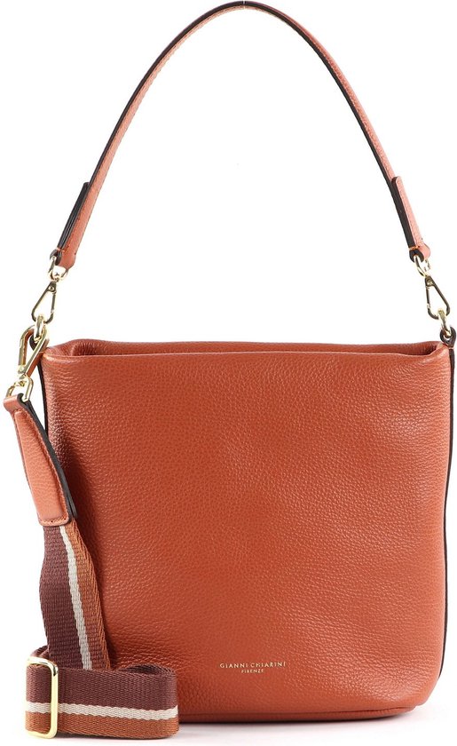 Sac Bandoulière Gianni Chiarini En Cuir Couleur Rouille - Occasion Authentique