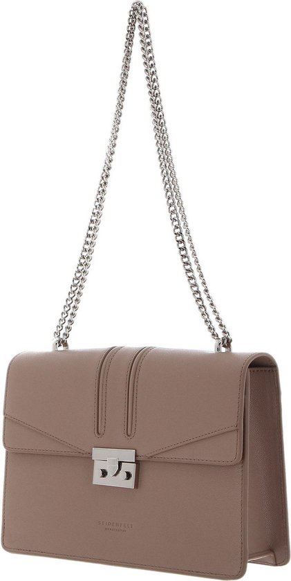 SEIDENFELT MANUFAKTUR Avondtas Schoudertas Roros Vintage Taupe Beige