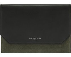 LIEBESKIND BERLIN Koppeling Lora Suede Pouch Cypress Green Zwart Donkergroen