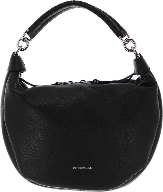COCCINELLE Cuir Sac à main Sac à épaule Coccinelle Maelody Handbag Grained Leather Noir