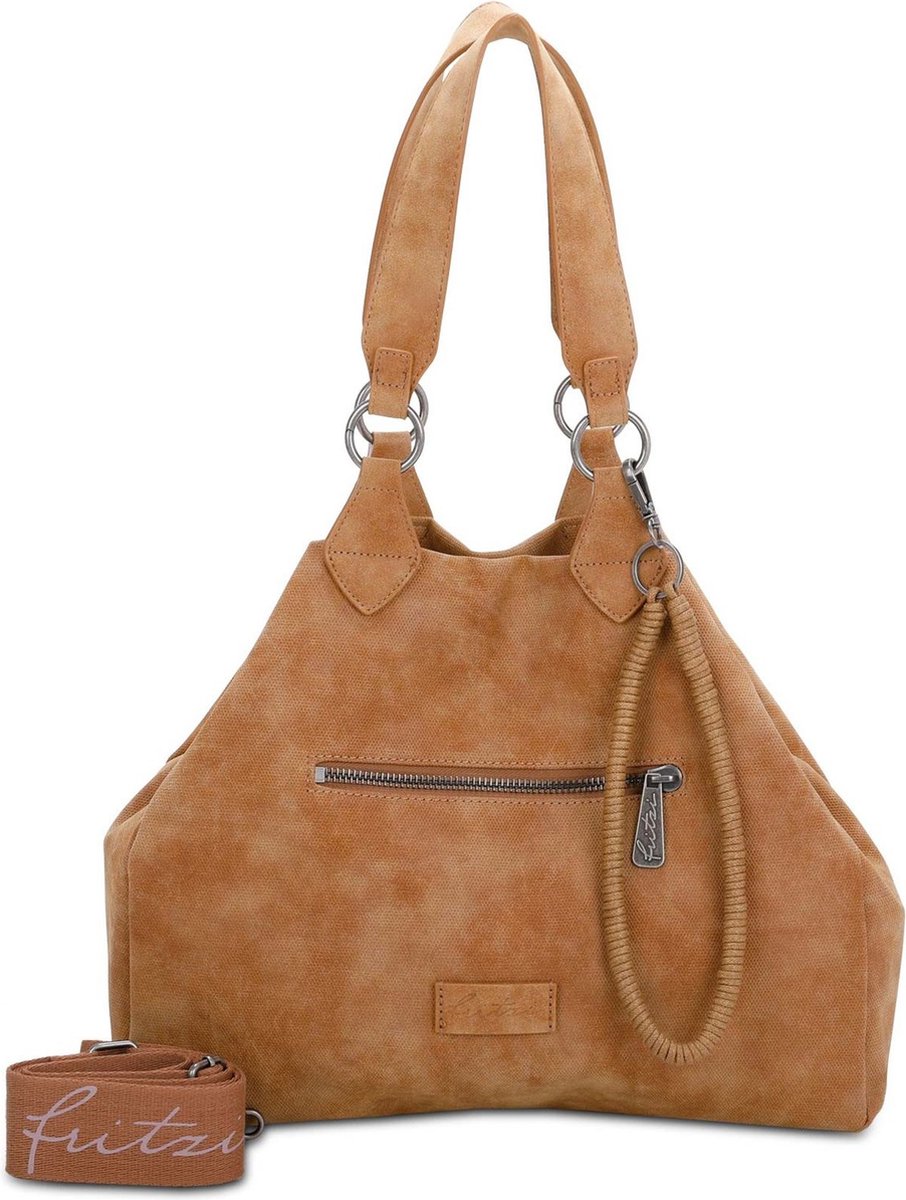 Fritzi aus Preußen Schoudertas Rub Iggi01 Shoulder Bag Cracker Lichtbruin