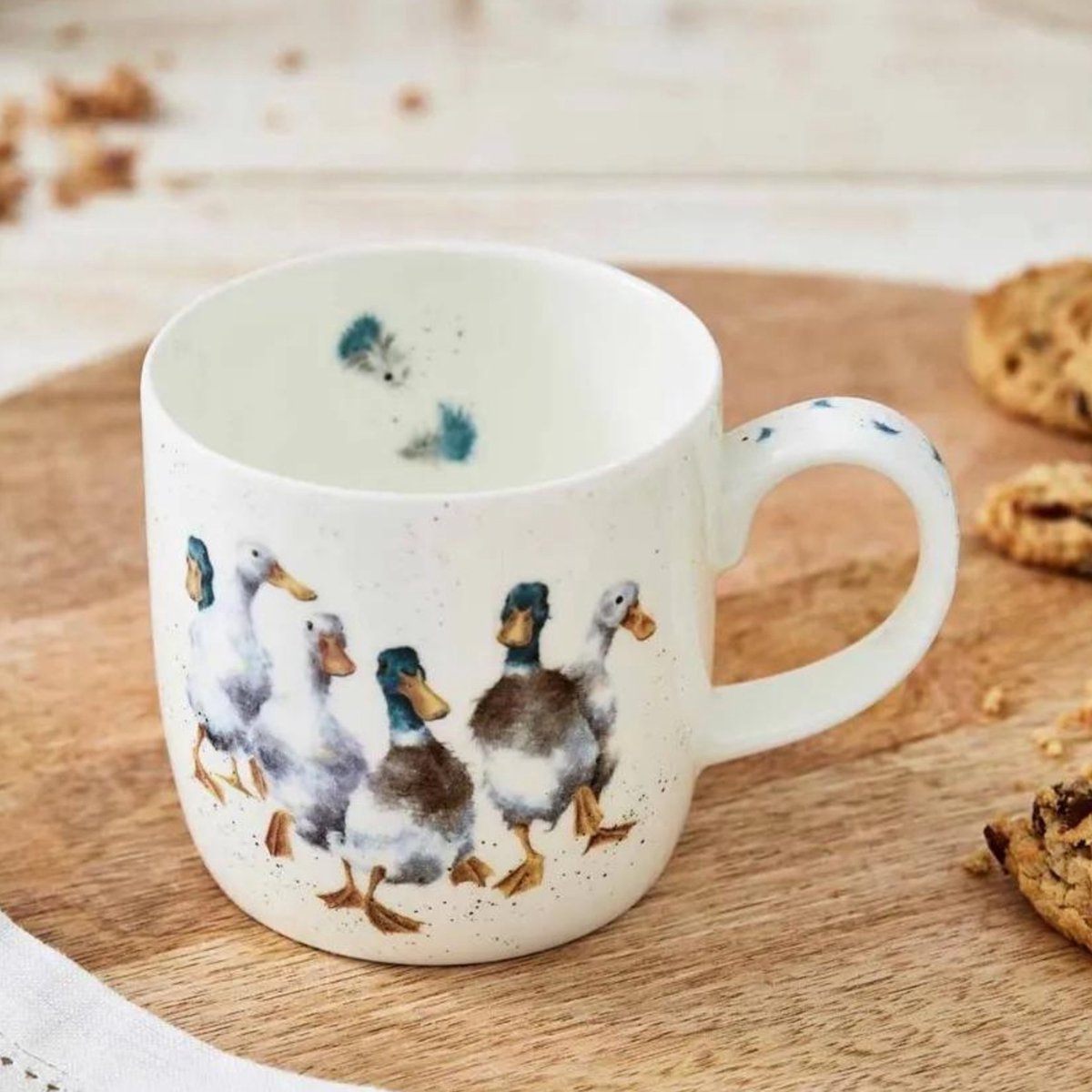Wrendale Mok - 'Quackers' duck Mug - Royal Worcester - Beker - Theemok - Eend - Wrendale Designs