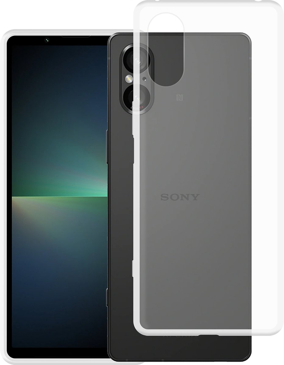 Cazy hoesje geschikt voor Sony Xperia 5 V Hoesje Siliconen - Flexibele Case - Transparant
