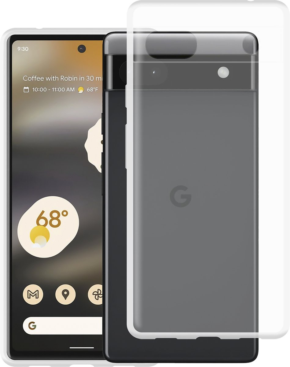 Cazy hoesje geschikt voor Google Pixel 6a Hoesje Siliconen - Flexibele Case - Transparant
