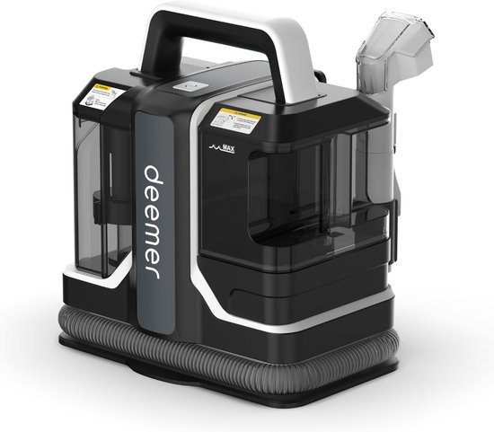 Deemer Tapijtreiniger Vlekkenreiniger Zetelreiniger Machine - Bank & Meubel Reiniger Stofzuiger - Tapijt Apparaat Meubelreiniger - Haarverwijderaar Stofzuiger Voor Dierenharen Reinigen - 750W Krachtige Zuigkracht - Inclusief Reinigingsmiddel