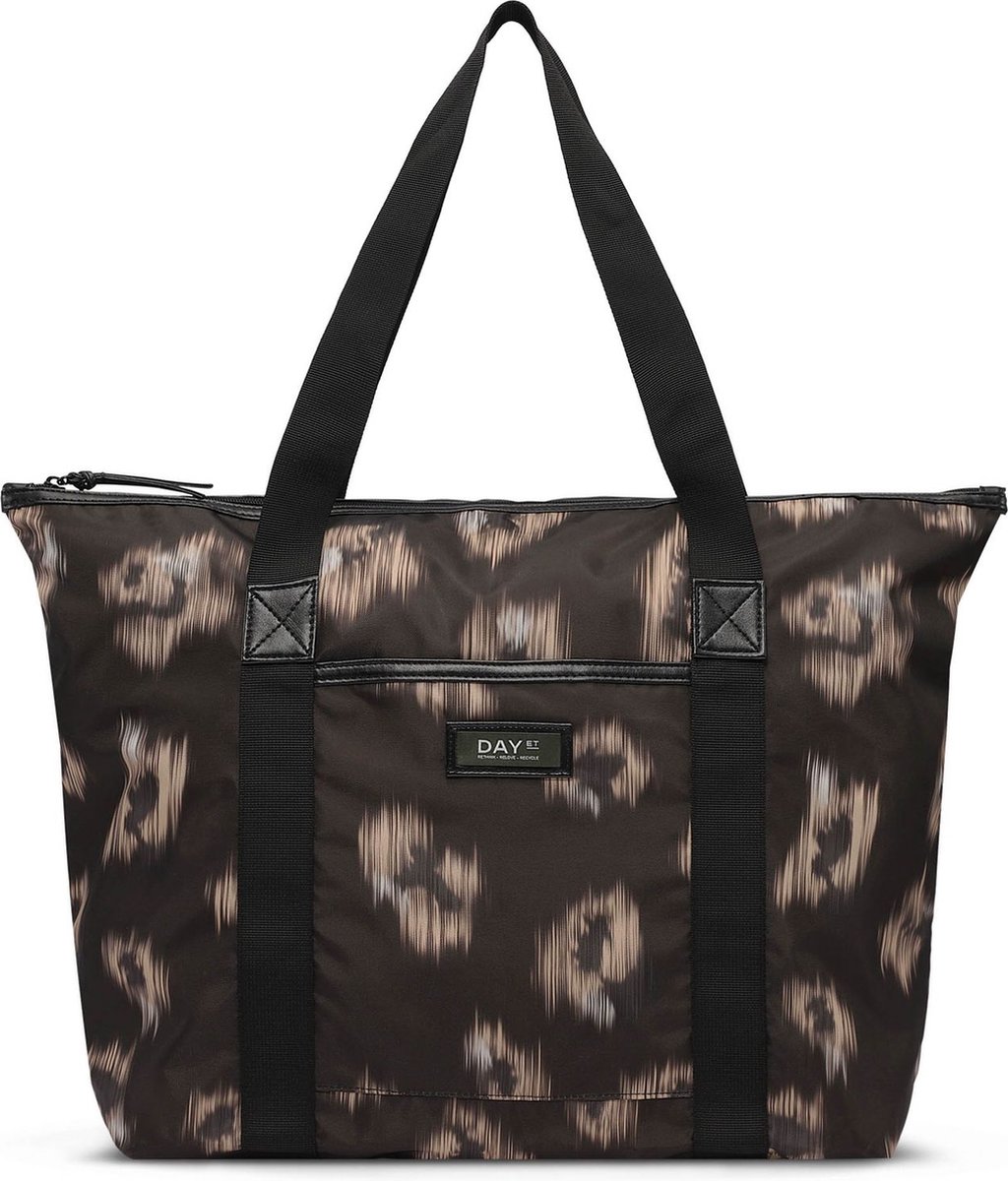 DAY ET Reistas Sporttas Day Gweneth RE-P Ikat Tour Weekend Bag Black Zwart Beige