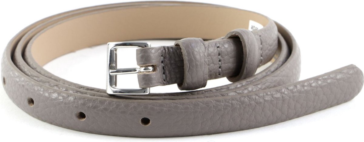 abro Leren Riem Tailleband Leather Adria Women's Belt W80 Zinc Grijs