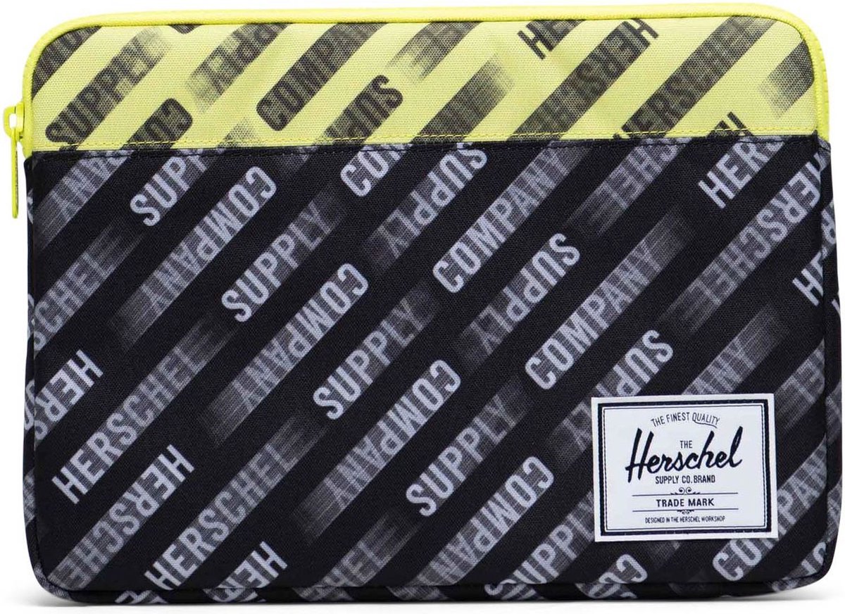 Herschel Laptop hoes met laptopvak Anchor Laptop Sleeve HSC Motion Black / Highlight Zwart Veelkleurig