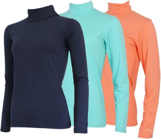 3-Pack Campri Ski Pully - Pull de sports d'hiver - Femme - Marine/Bleu Aruba/Saumon (657) - taille M