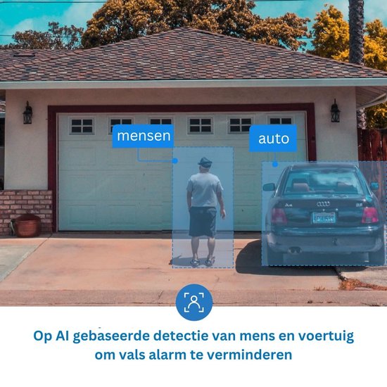 White-Label® Beveiligingscamera Draadloos Buiten - Bewakingscamera voor Binnen - Full HD - Wit van Merkloos — afbeelding 4