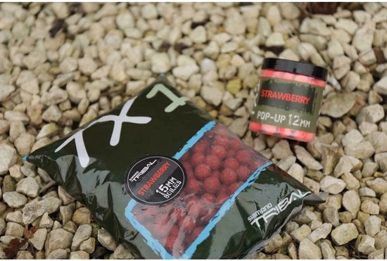 Shimano Tribal TX1 Strawberry Boilies - 1kg 20mm van Shimano — afbeelding 3