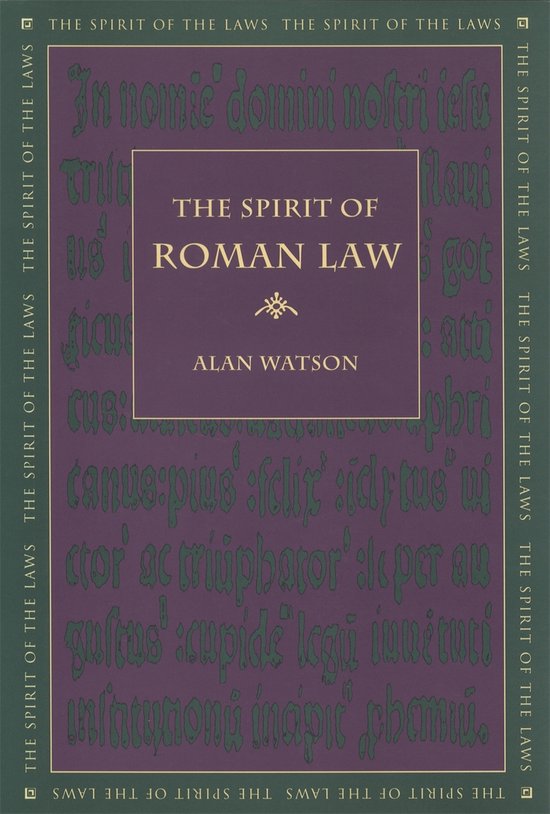 The Spirit of the Laws-The Spirit of Roman Law - cover