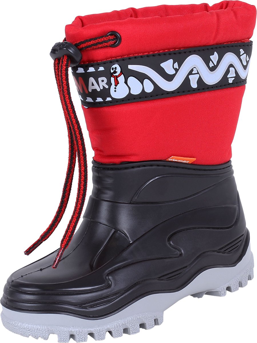 Rode geïsoleerde snowboots FROST DEMAR Rood