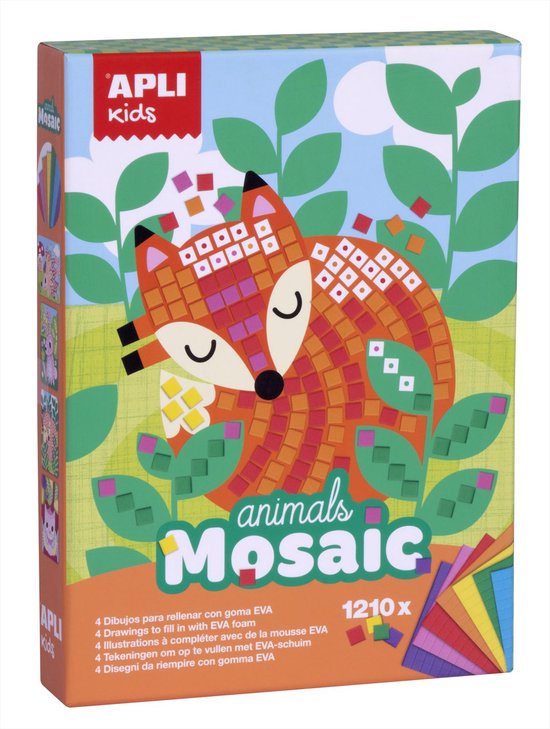 Mosaïque Apli Kids 2 feuilles d'animaux