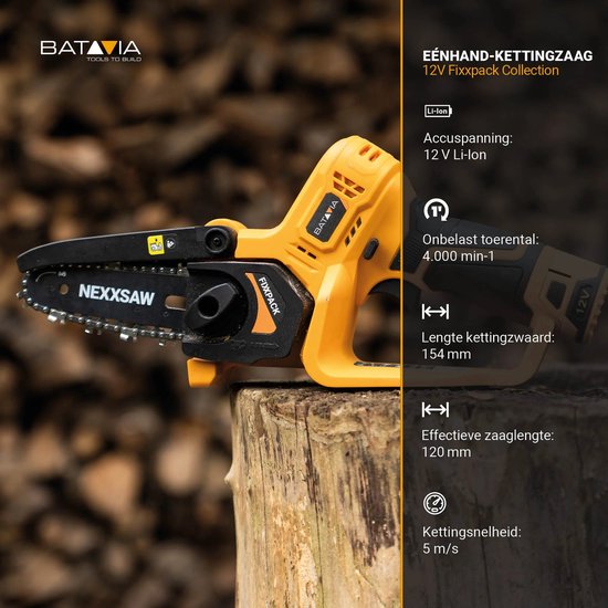 Batavia Zaagketting - voor de 12V Accu Éénhands-Kettingzaag 6'' van Merkloos	 — afbeelding 5