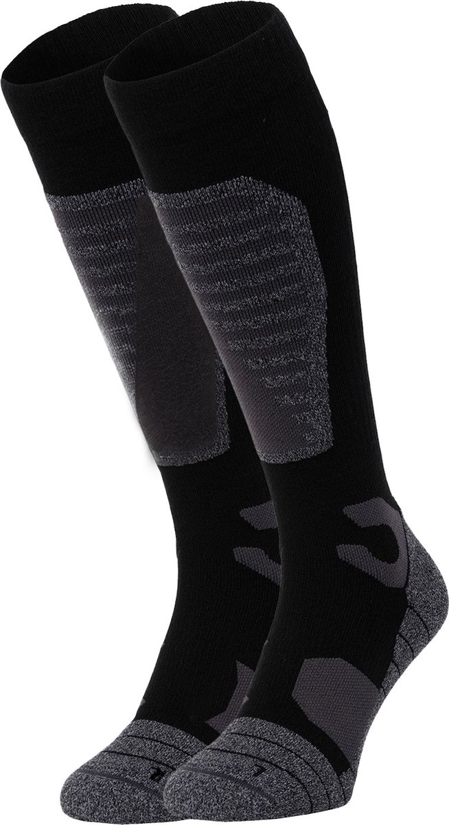 NOMAD® Compressiekousen 39/42 Zwart | Steunkousen met Lichte Compressie | Sokken Hardlopen / Skisokken / Huissokken | Compressie Kousen Heren & Dames