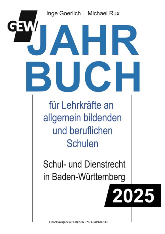 GEW-Jahrbuch 2025 - cover