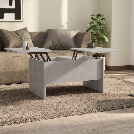 VidaXL Salontafel 90x44,5x45 cm bewerkt hout sonoma eikenkleurig VidaXL Salontafel 90x44,5x45 cm bewerkt hout sonoma eikenkleurig