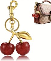 Porte-clés Borasi Cherry couleur or | Cintre pour sac | Accessoires de vêtements pour bébé pour femmes | Accessoires | Porte-clés | Bijoux pour femmes |