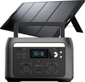 Xtorm Portable Powerstation 600W + Foldable Solar Panel 200W - Power Pack Bundel, Voor Kamperen, Stroomuitval en Noodsituaties