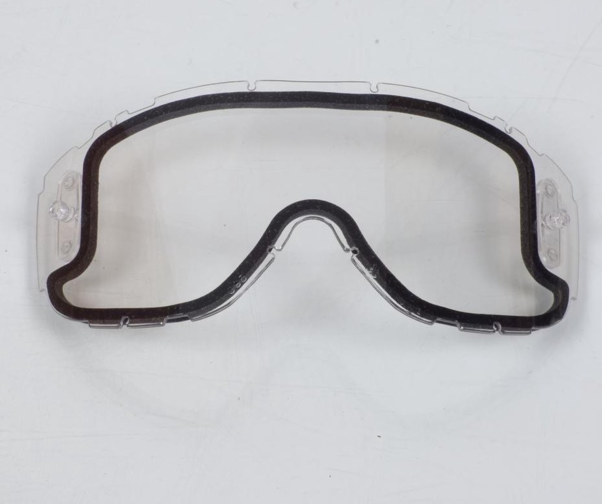 dubbel transparant scherm voor cross smith bril zuiger motor quad nieuw