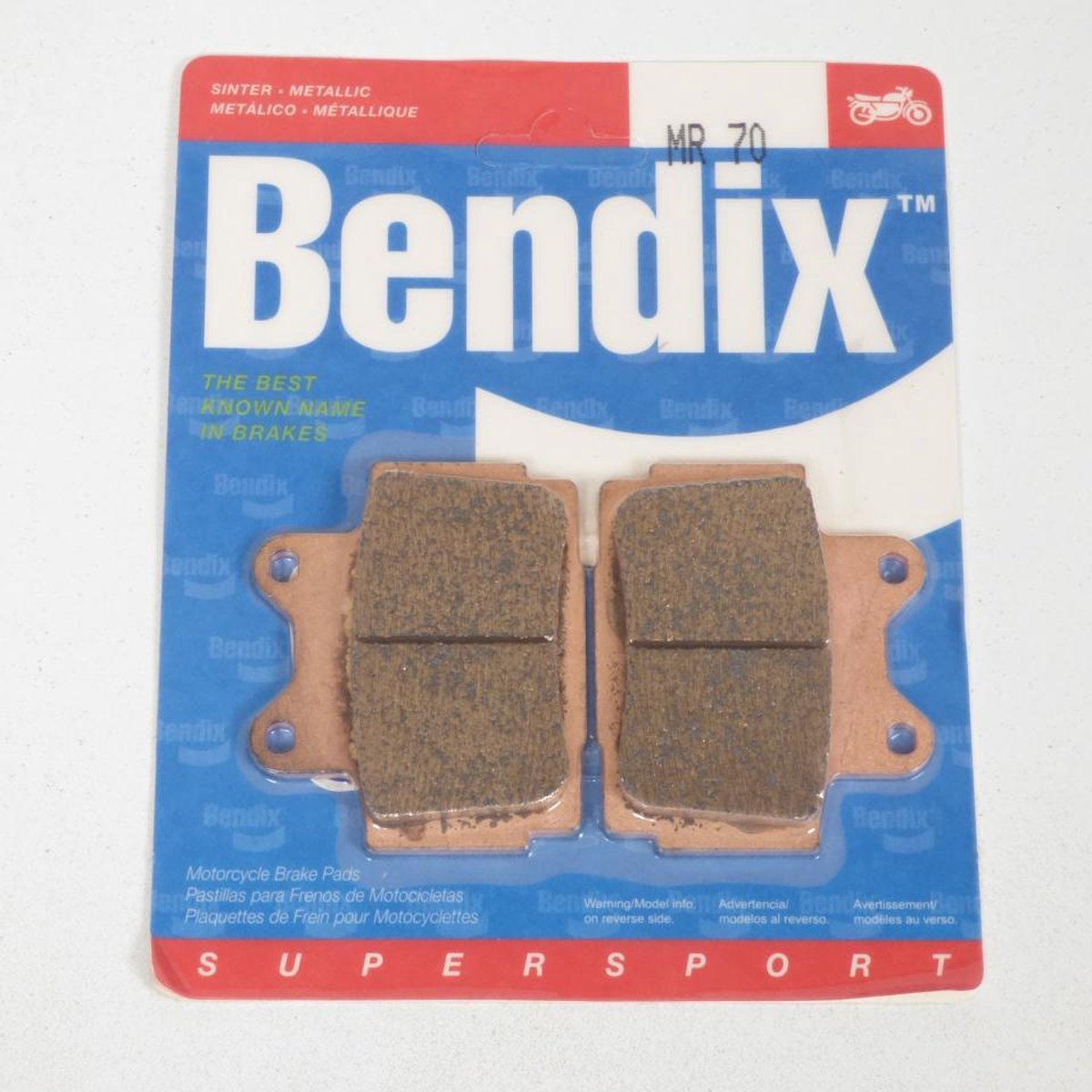bendix remblokje voor motor yamaha 600 diversion 1991 tot 2004 mr70 nieuw