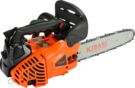Kibani Kettingzaag Benzine - Incl. 2 Kettingen en Zaagblad - 25.4 cc / 1 pk 2-takt Motor - Zwaardlengte 25 cm / 10 inch - Easy-Startsysteem - snoeizaag van Merkloos	 — afbeelding 2