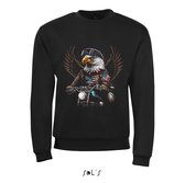 SweatShirt 2-151 Eagle sur moto - Zwart, xL