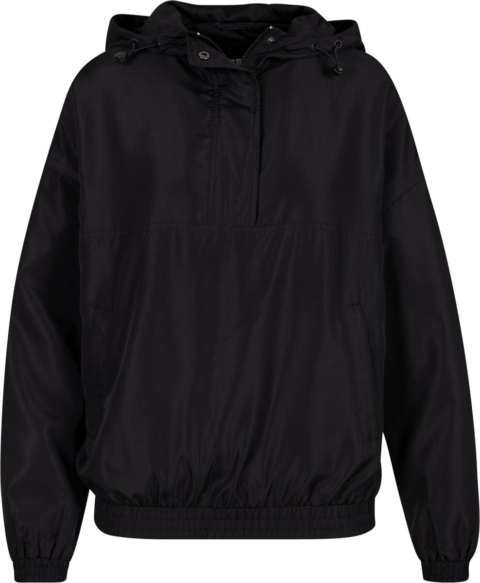 Urban Classics Ladies Recycled Oversized Pullover Jacket Tussenseizoensjas S Zwart