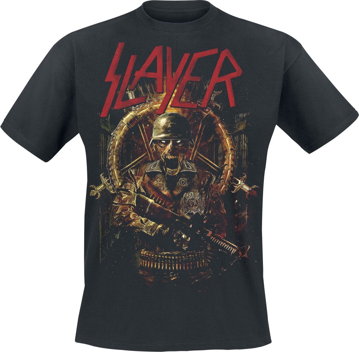 Slayer Comic Book Cover Heren T-shirt - zwart - S