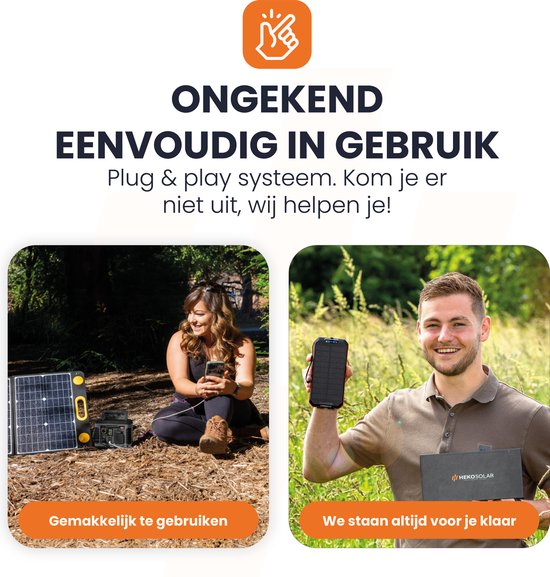 ONGEKEND EENVOUDIG IN GEBRUIK. Plug & play systeem. Gemakkelijk te gebruiken.