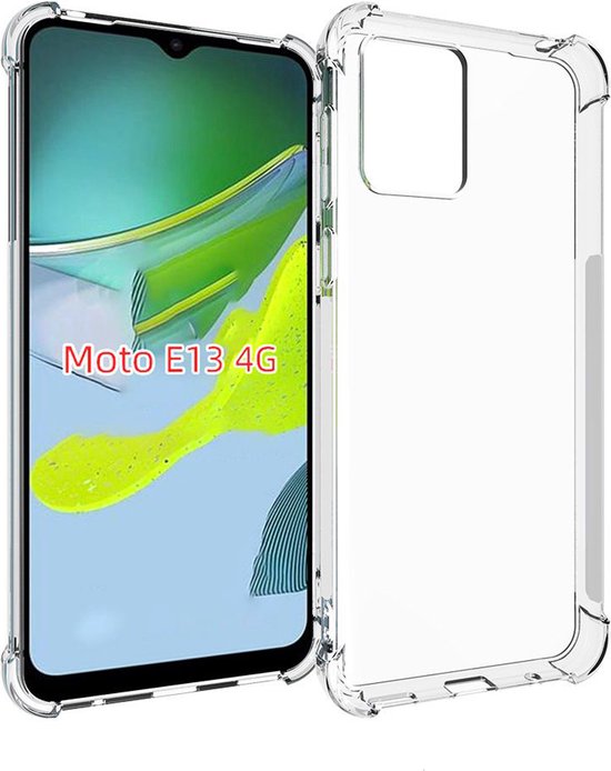 Coque Motorola Moto E13 - Coque en Gel TPU Transparente Antichoc MobyDefend - Coins Renforcés - Complètement Transparente - Housse de Protection pour Téléphone Portable - Coque Compatible avec : Motorola Moto E13