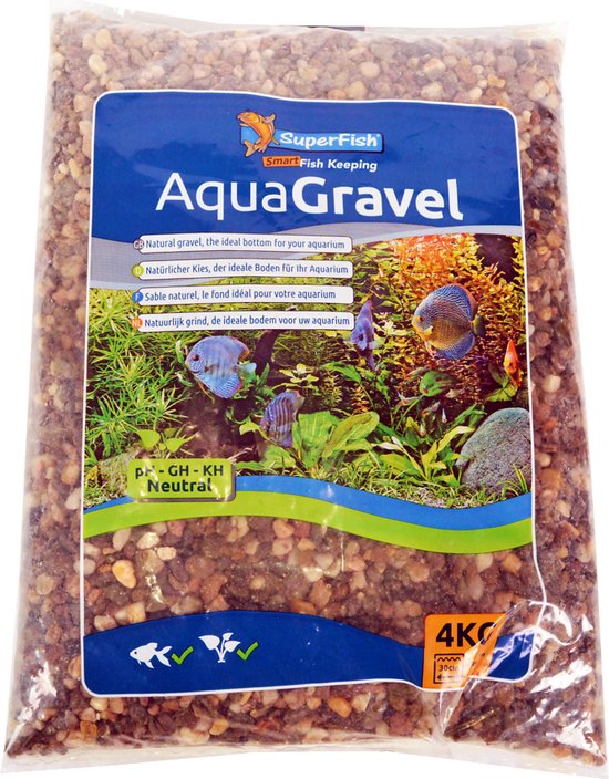 Superfish aqua grind donker 3-6 mm 4 kg