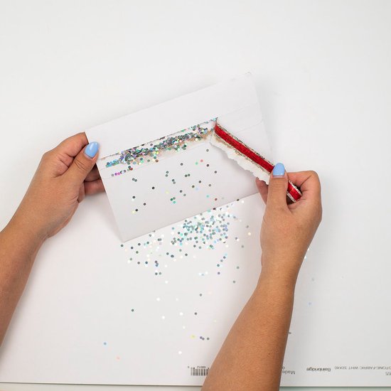 Joker Greeting Glitter Envelop - Prank - Grappig - Single Pack