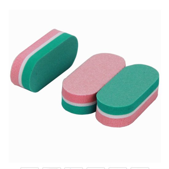 2 stuk Nagelvijl-blok- nagelblok-Top Kwaliteit - Nagelverzorging - merk: Fyfanie-willekeurige kleuren