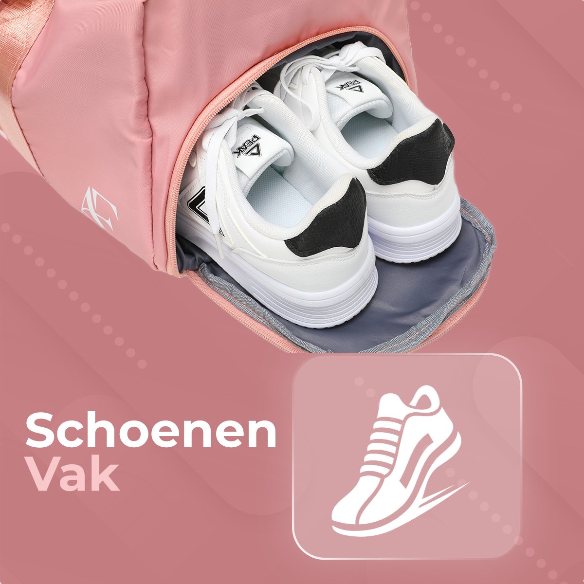 Aramae® Dames Sporttas - Roze thumbnail 3