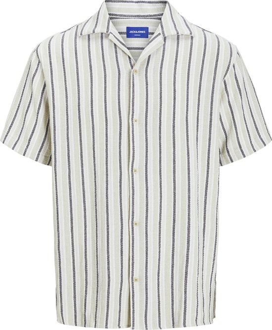 Jack & Jones Overhemd Jorcoba Stripe Resort Shirt Ss Sn 12271060 Celadon Tint Mannen Maat - M
