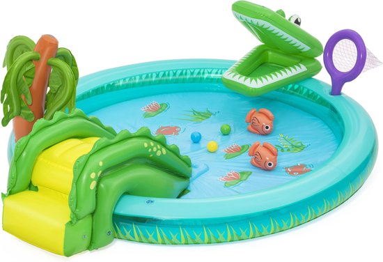 Piscine Opblaasbaar Bestway Crocodile Cove pour Enfants (2,1 m x 81 x 71 cm)
