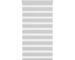 vidaXL - Zebra - rolgordijn - 85x100 - cm - stofbreedte - 80,9 - cm - lichtgrijs