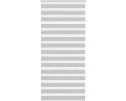 vidaXL - Zebra - rolgordijn - 100x230 - cm - stofbreedte - 95,9 - cm - lichtgrijs