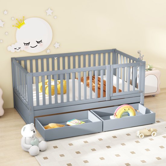 PEKITAS Matras voor kinderbed, 90 x 40 cm, dikte 10 cm, hybride